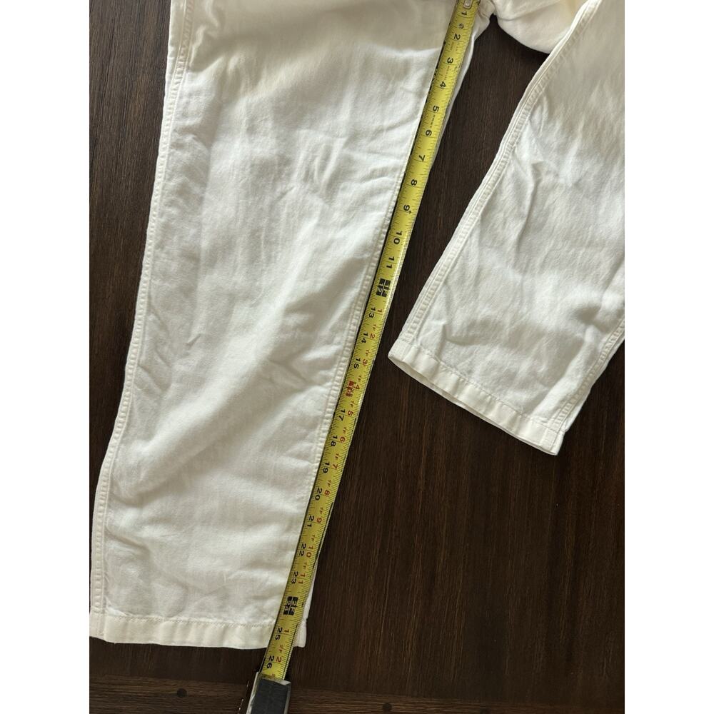 OUTERKNOWN Station Jumpsuit Womens Small One Piece Organic Cotton Linen In Salt - Picture 4 of 11